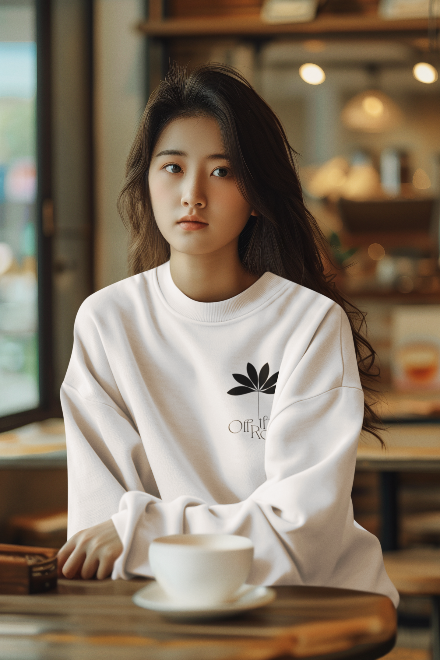 Embroidery Crewneck Sweatshirt Graphic Design