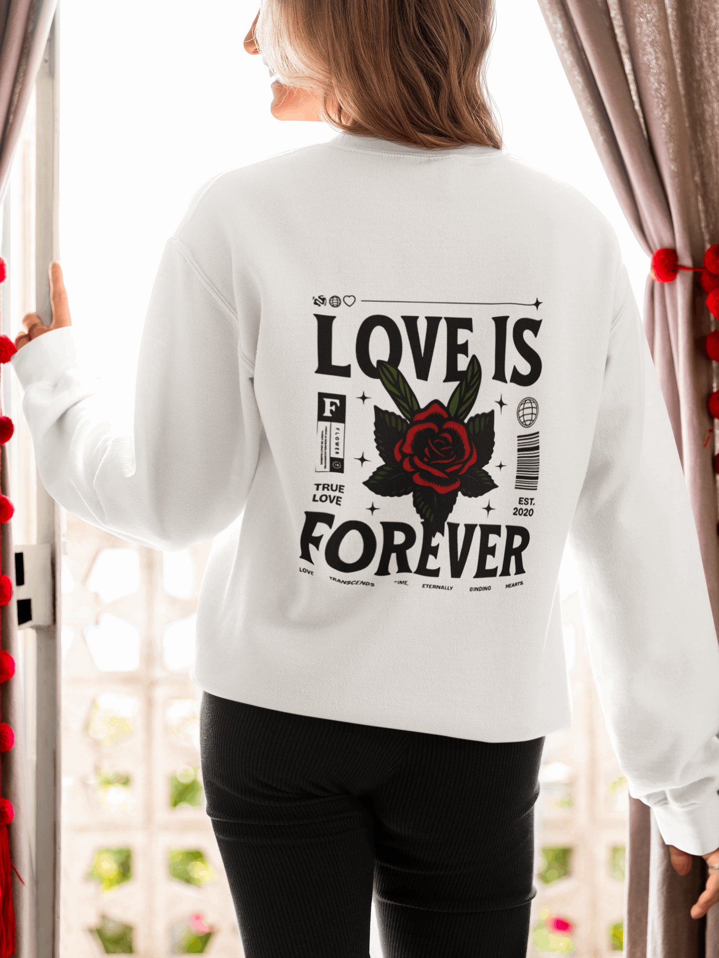 Crewneck Sweatshirt LOVE FOREVER