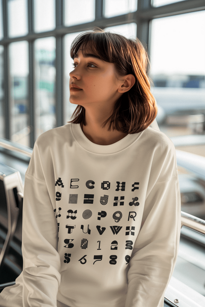 Crewneck Sweatshirt Letter Design