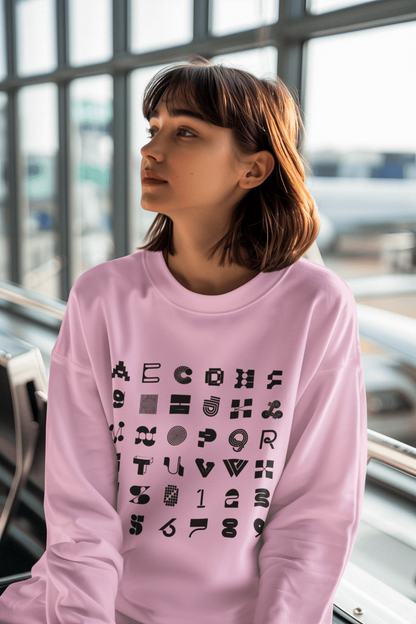 Crewneck Sweatshirt Letter Design