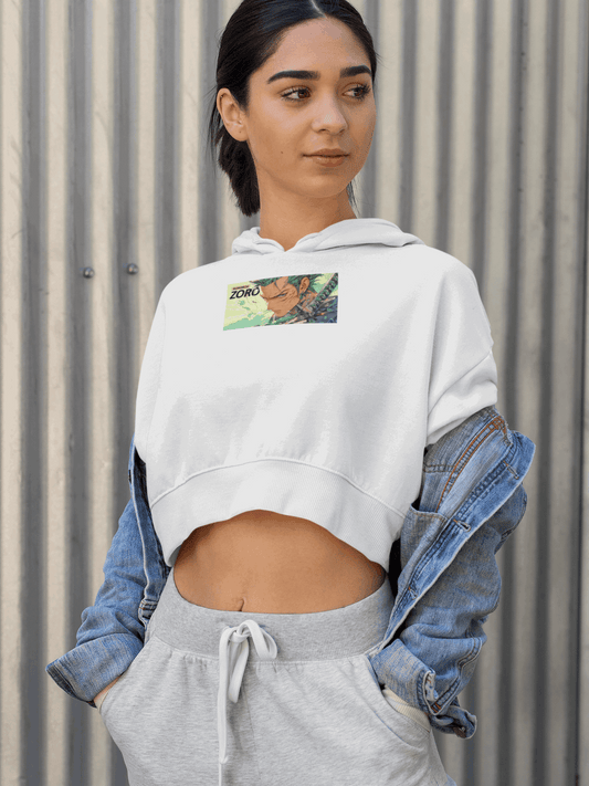 Zoro Anime Crop Hoodie