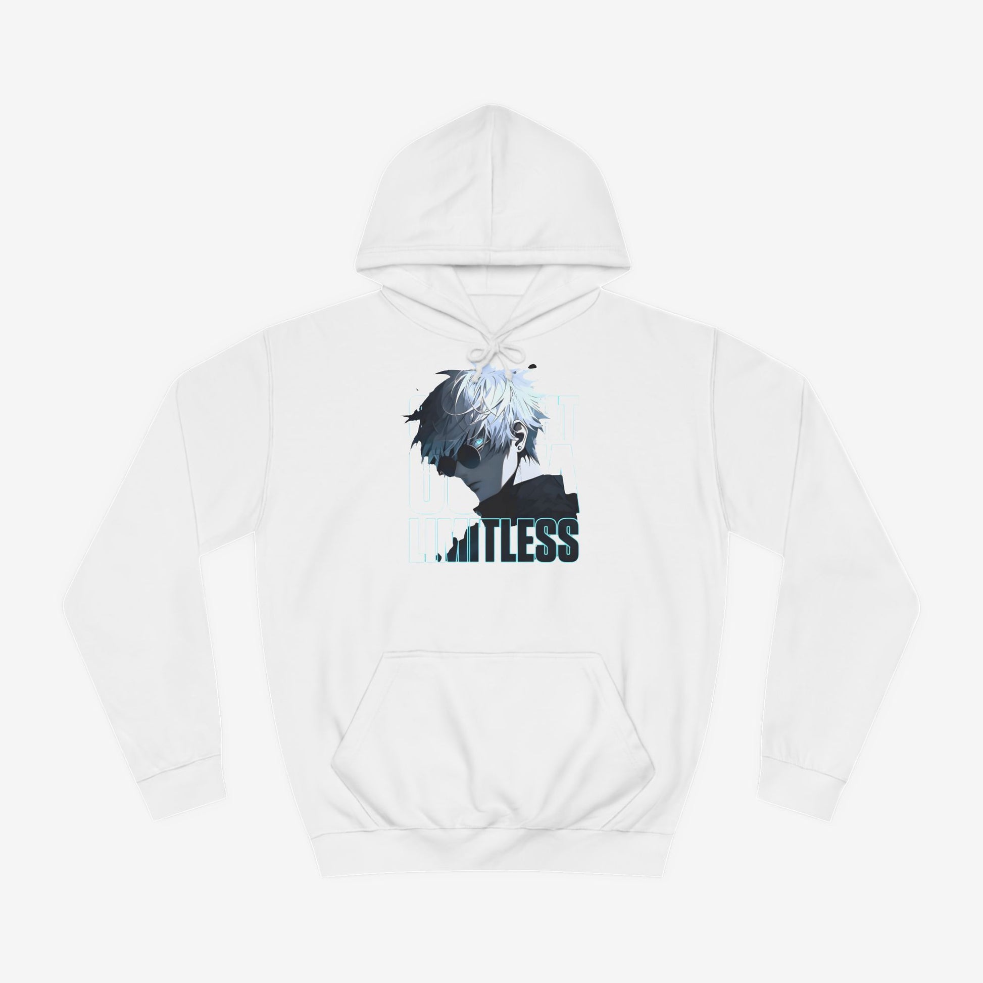 Anime Graphic Hoodie Arctic White XS 