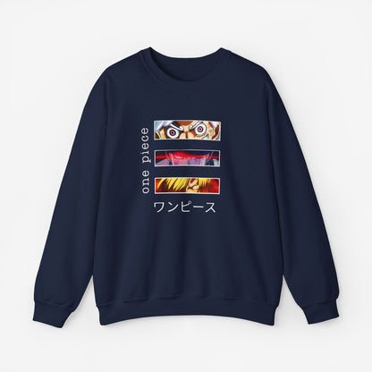 Unisex Anime Sweatshirt S Navy 