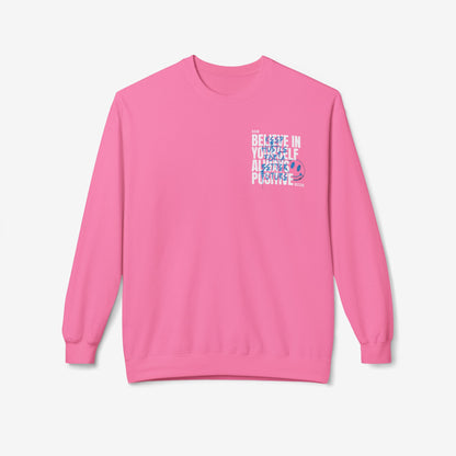 Believe in yourself crewneck sweatshirt Pink Lemonade S 