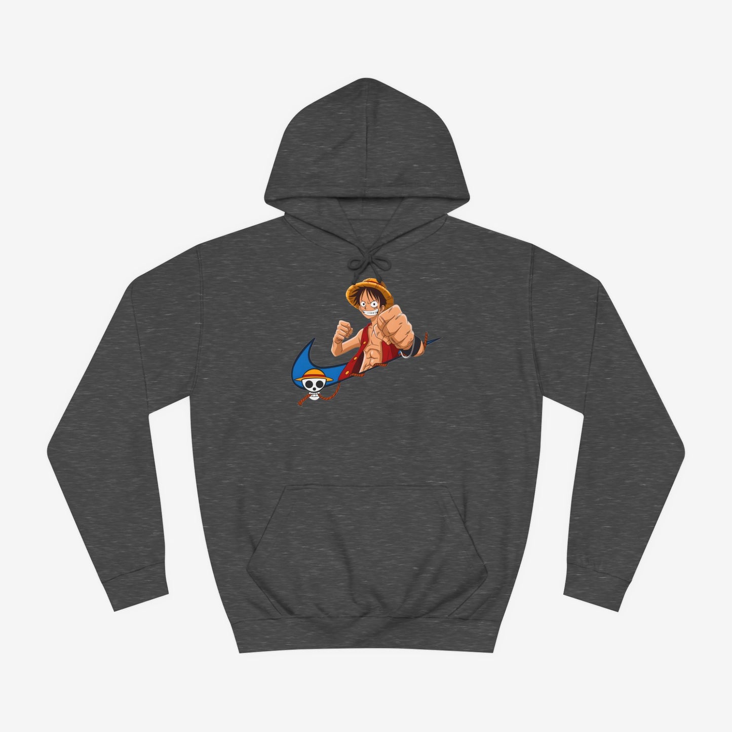 Nike Luffy Custom Hoodie Design Charcoal XS 