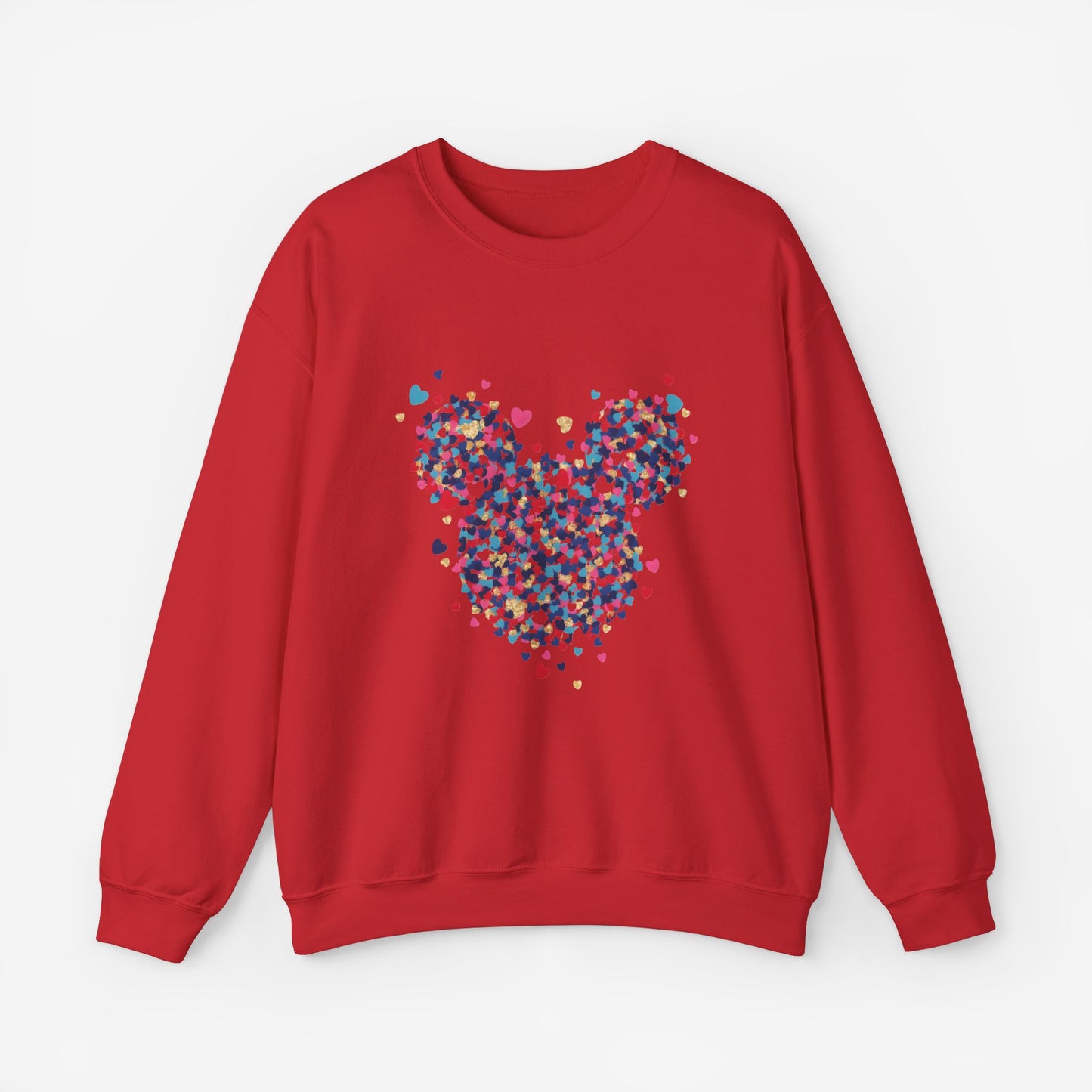 Sweatshirt Mickey Mouse Art Design S Red 