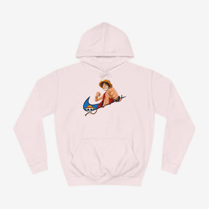 Nike Luffy Custom Hoodie Design Baby Pink XS 