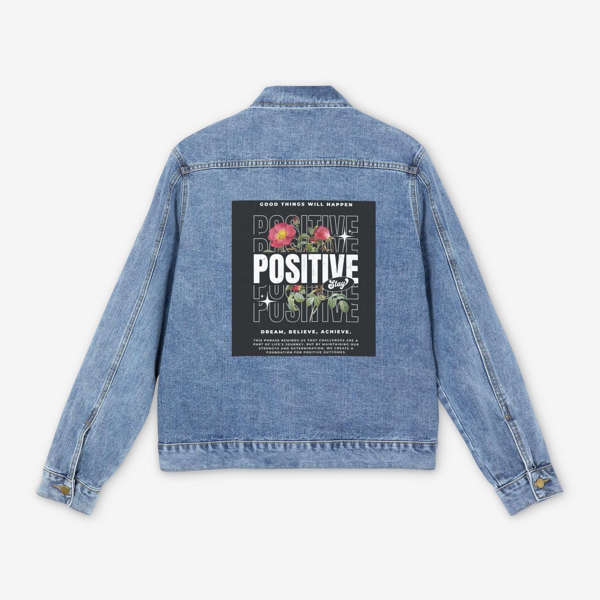 Stay Positive Men's Denim Jacket