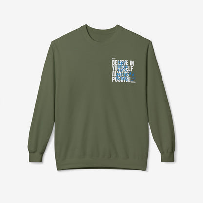 Believe in yourself crewneck sweatshirt Military Green S 