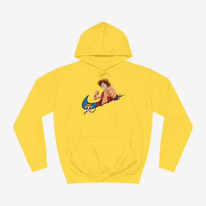 Nike Luffy Custom Hoodie Design Sun Yellow XS 