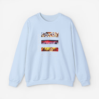 Unisex Anime Sweatshirt S Light Blue 