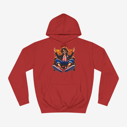 One Piece Luffy Custom Hoodie Fire Red XS 