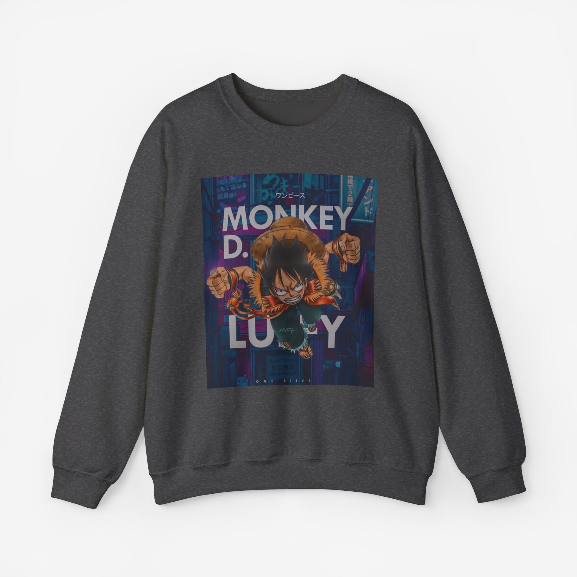 Luffy Sweatshirt S Dark Heather 