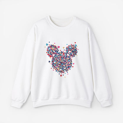 Sweatshirt Mickey Mouse Art Design S White 