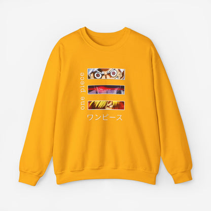 Unisex Anime Sweatshirt S Gold 