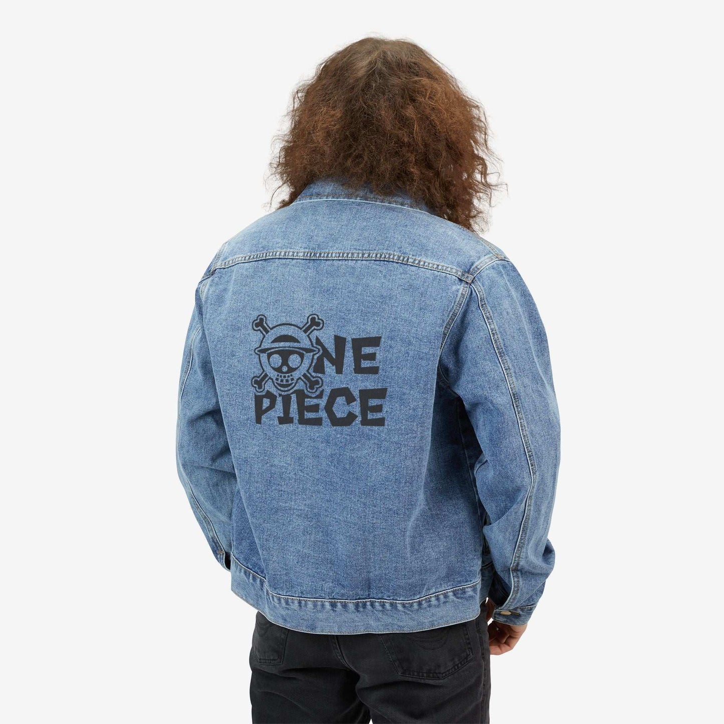 One Piece Luffy Men's Denim Jacket