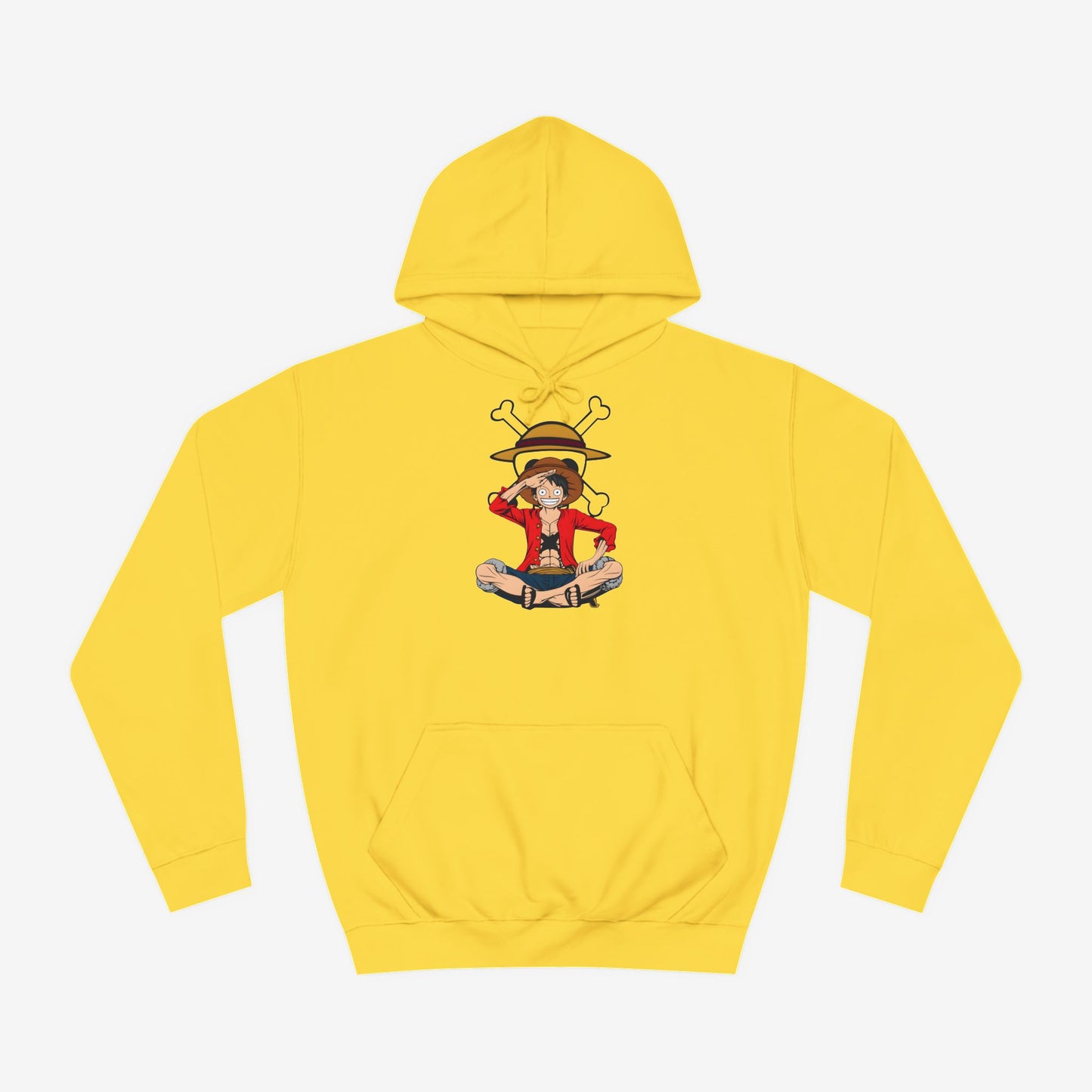 Luffy Custom Hoodie Sun Yellow XS 