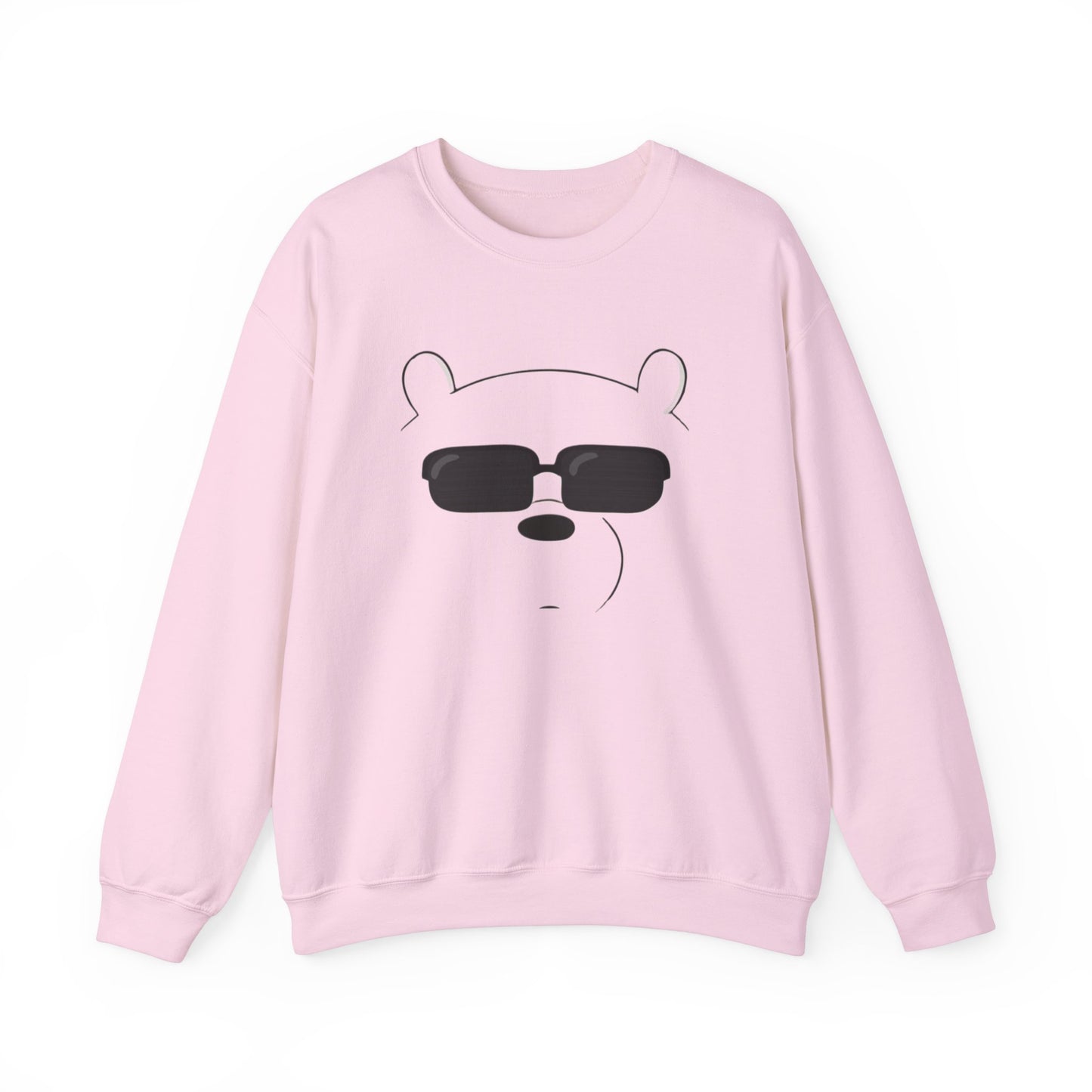 Panda Crewneck Sweatshirt S Light Pink 