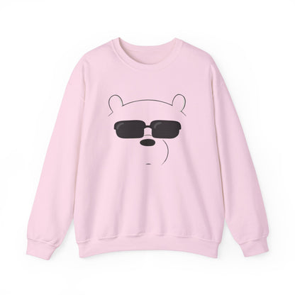 Panda Crewneck Sweatshirt S Light Pink 