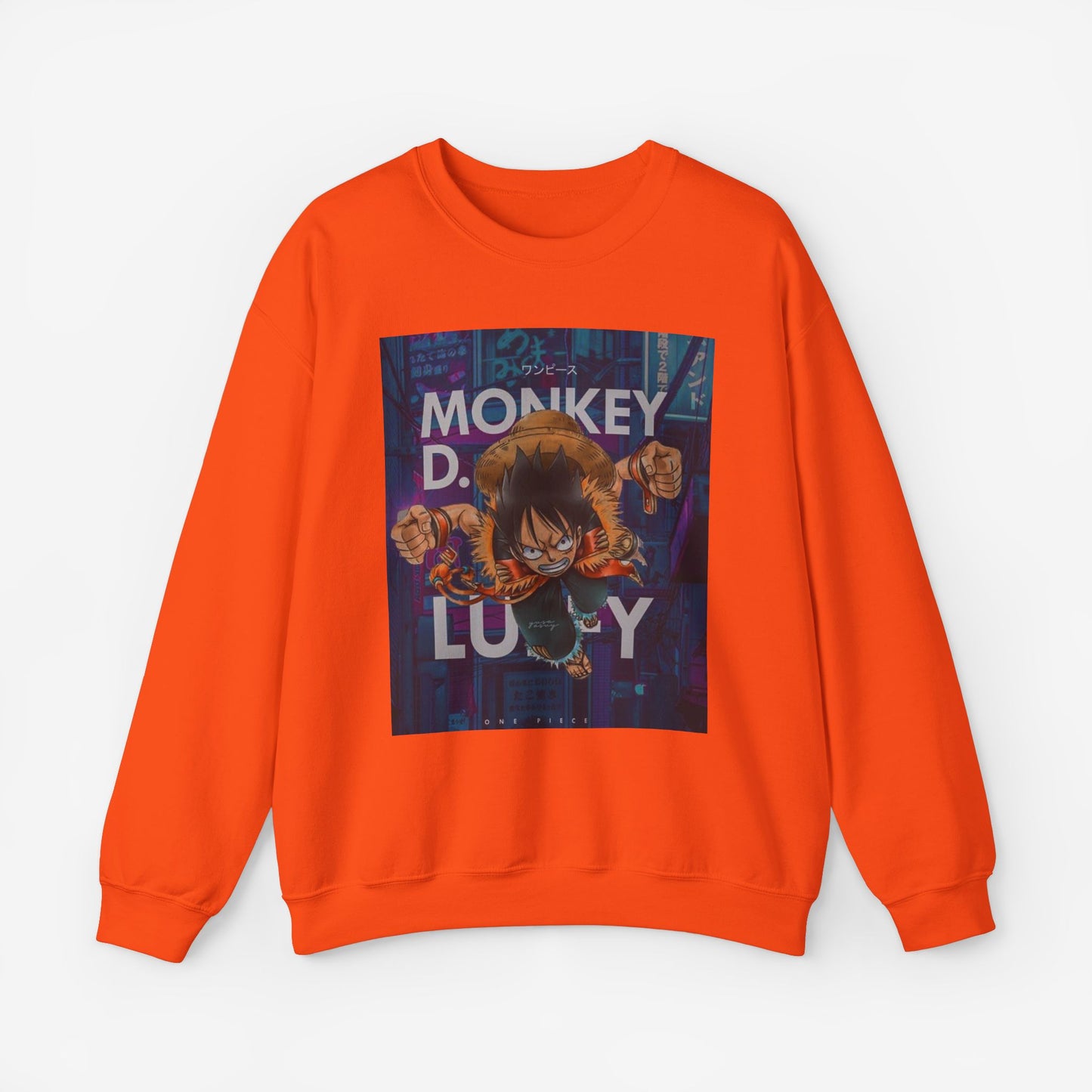 Luffy Sweatshirt S Orange 