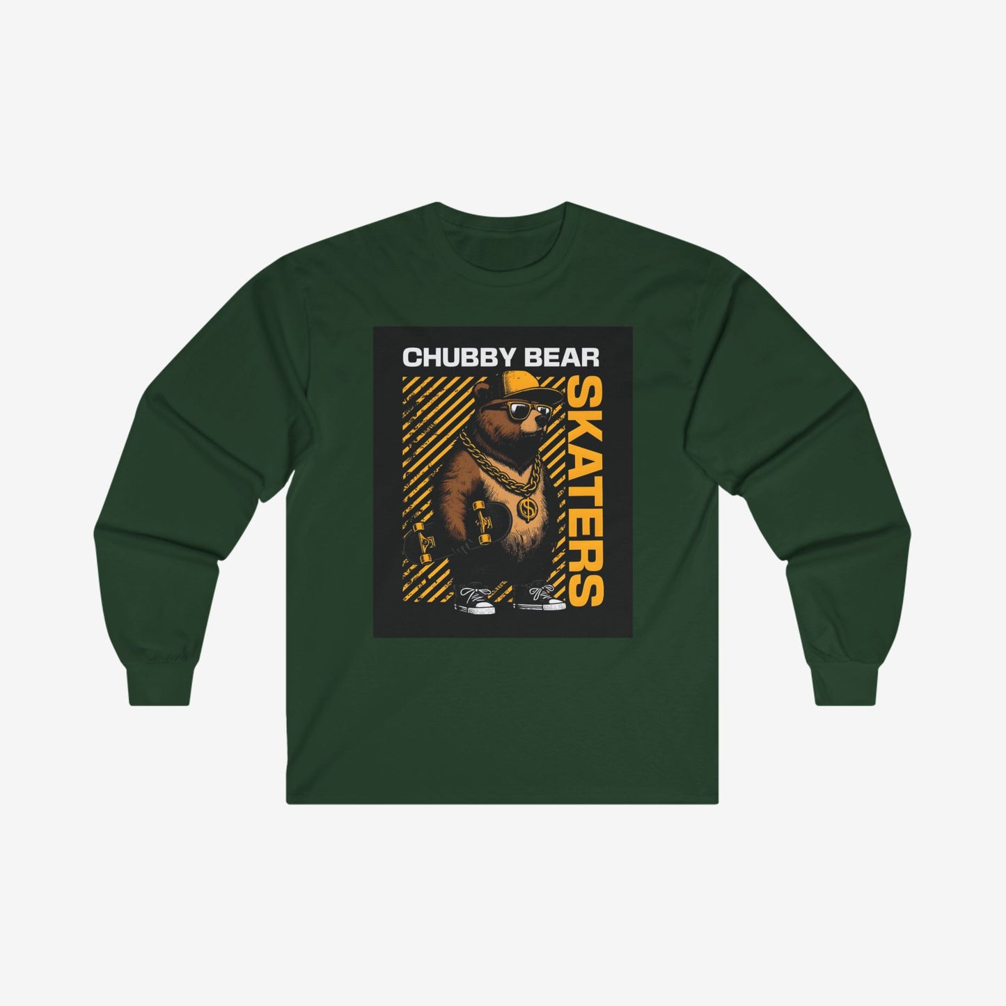 Chubby Bear Long Sleeve T Shirt S Forest Green 