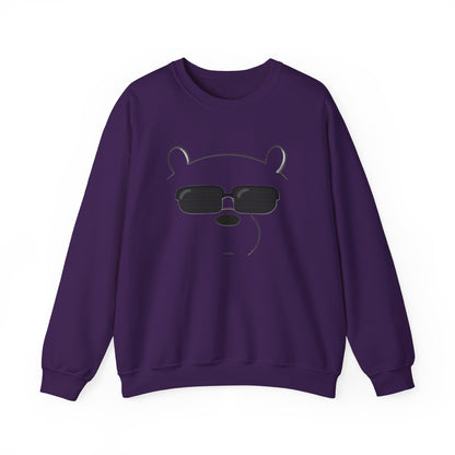 Panda Crewneck Sweatshirt S Purple 