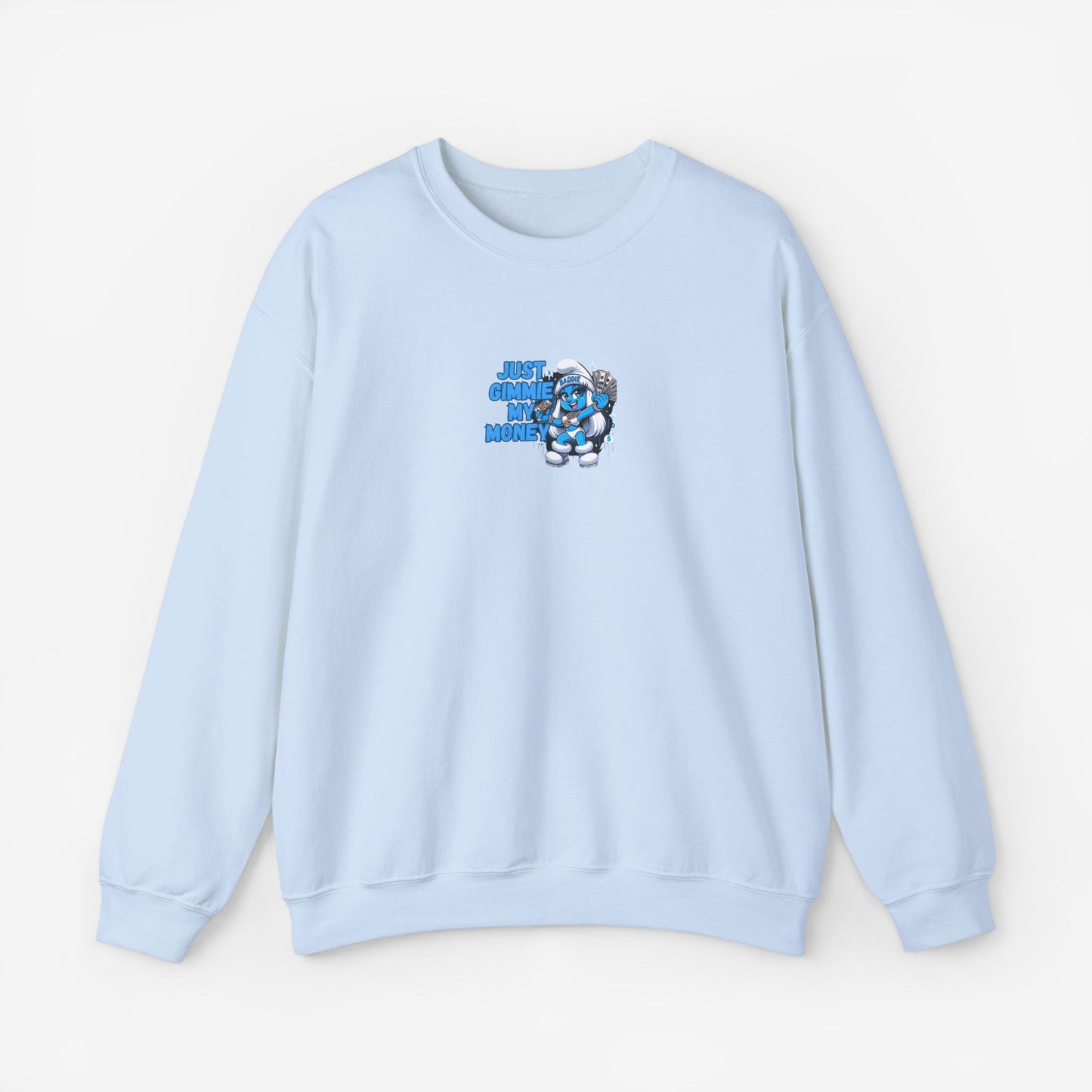 Sweatshirt Just Jimme My Money S Light Blue 