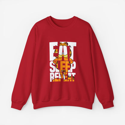 EAT SLEEP REPEAT Sweatshirt Cherry Red S 