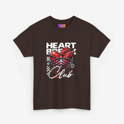 Graphics Heart Design Tee Dark Chocolate S 