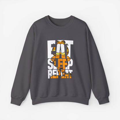 EAT SLEEP REPEAT Sweatshirt Charcoal S 