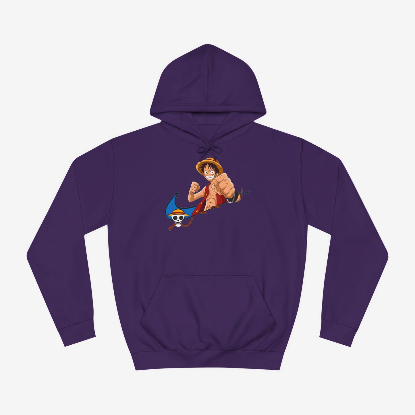 Nike Luffy Custom Hoodie Design Purple XS 