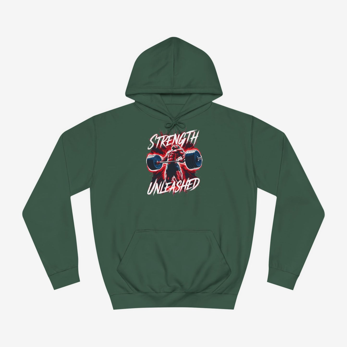 Strength Unleashed Custom Hoodie Design Bottle Green XS 