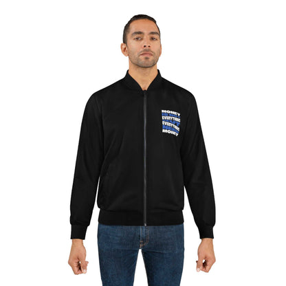 Men's Bomber Jacket - 'Money is Not Everything' Statement Style