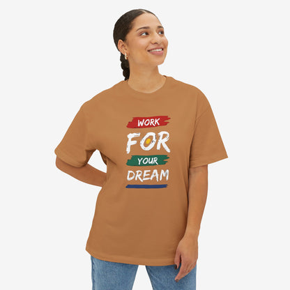 WORK FOR DREAMS Oversized Boxy Tee 