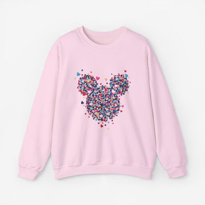 Sweatshirt Mickey Mouse Art Design S Light Pink 