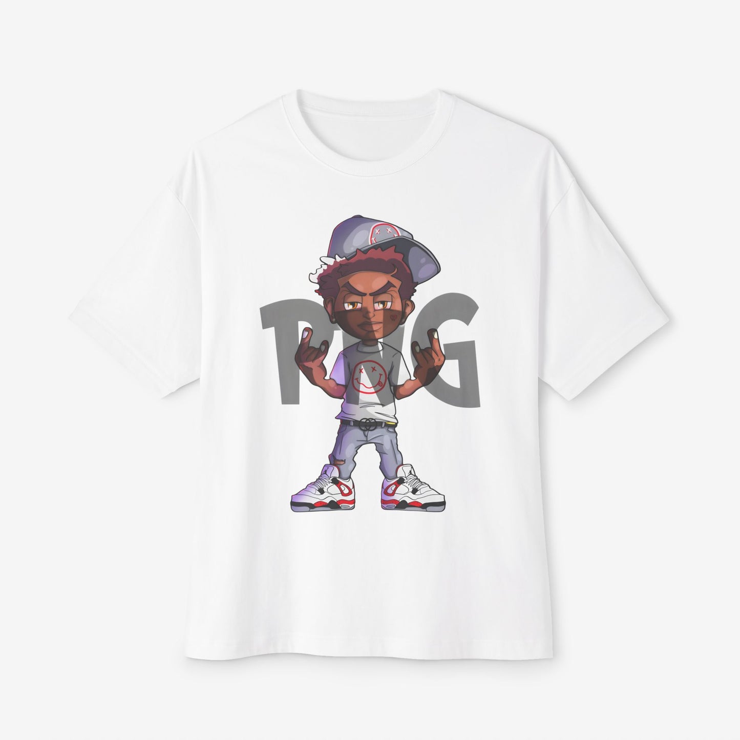 PNG Art Oversized Tshirt White XS 