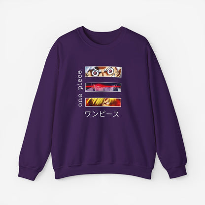 Unisex Anime Sweatshirt S Purple 