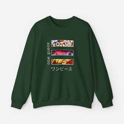 Unisex Anime Sweatshirt S Forest Green 