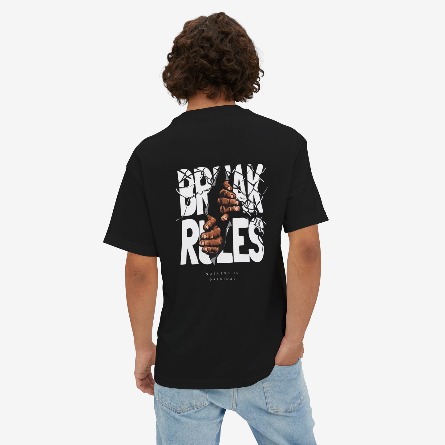 Oversized Tshirt Better Days Ahead Black XS 