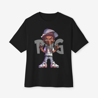 PNG Art Oversized Tshirt Black XS 