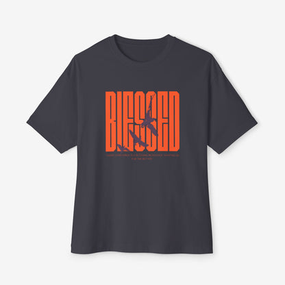 Blessed Oversized Tee shirt CottonCrew neckDTG