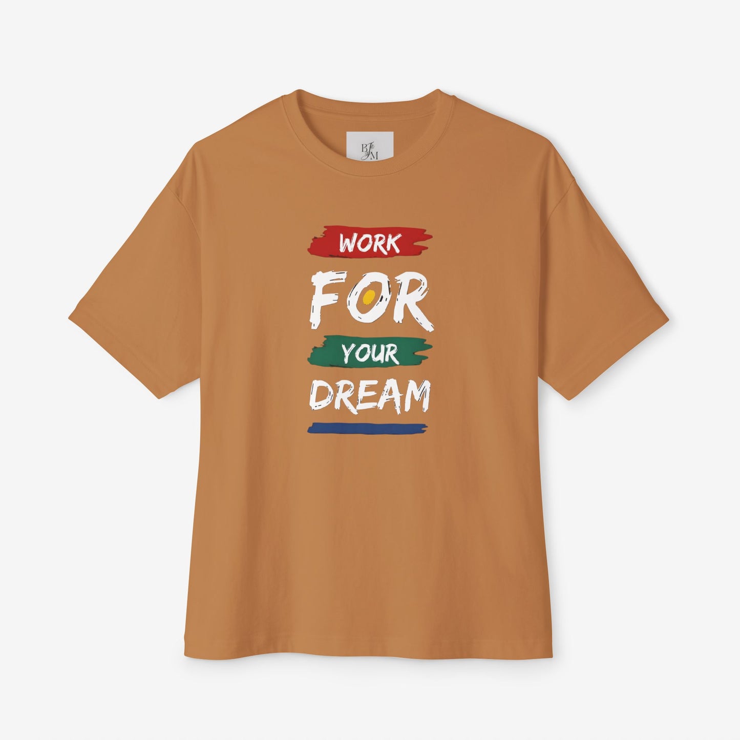 WORK FOR DREAMS Oversized Boxy Tee Toast XS 