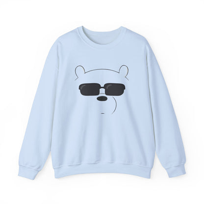 Panda Crewneck Sweatshirt S Light Blue 