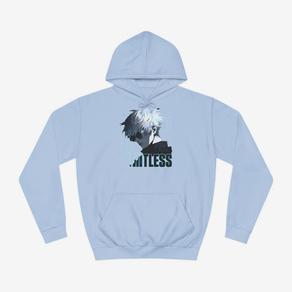 Anime Graphic Hoodie Sky Blue XS 