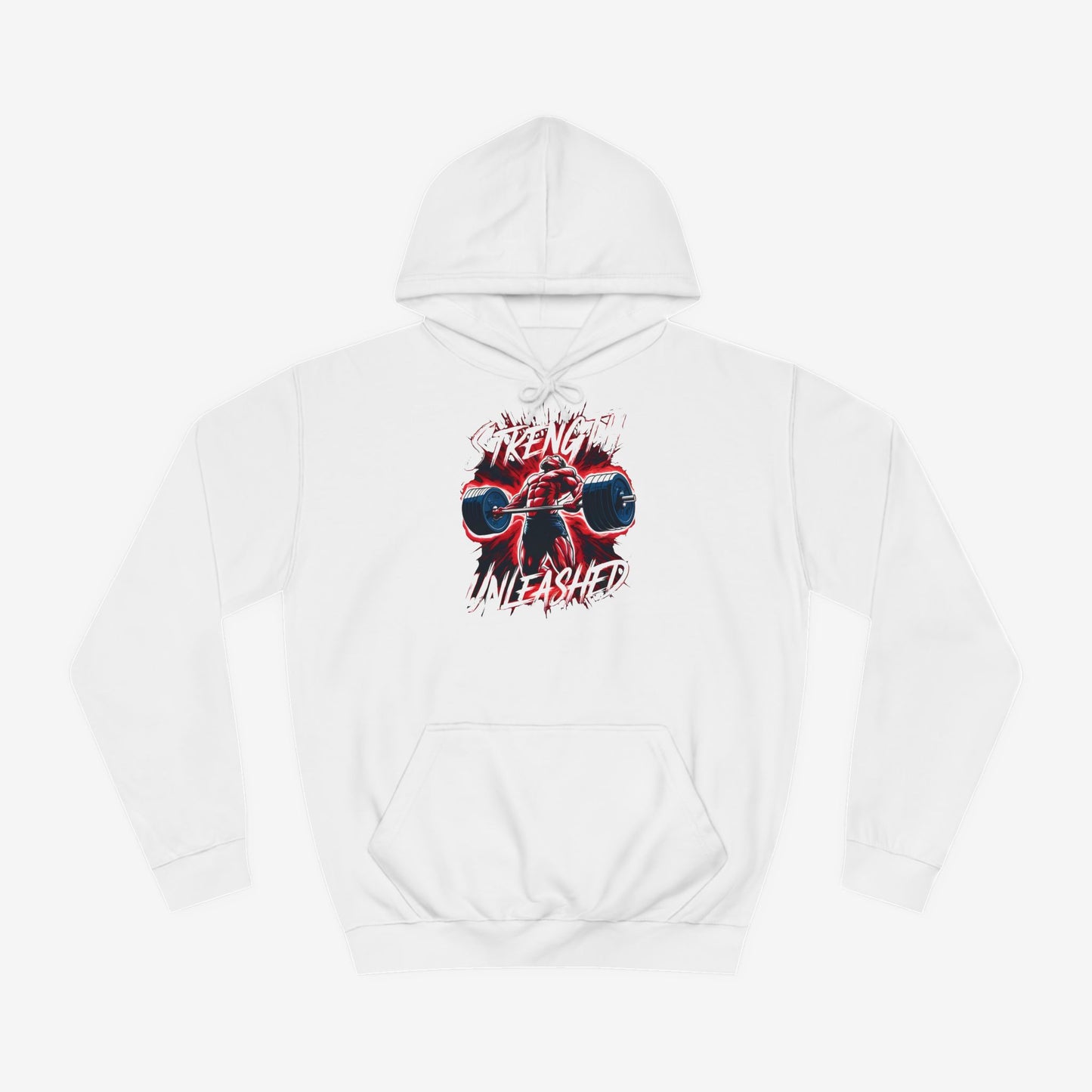 Strength Unleashed Custom Hoodie Design Arctic White XS 