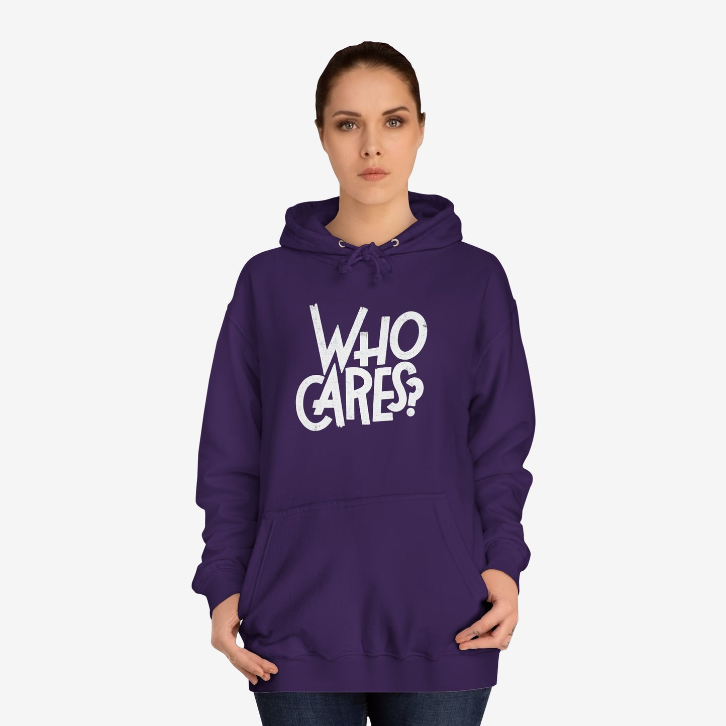 Who cares Custom Hoodie Design 