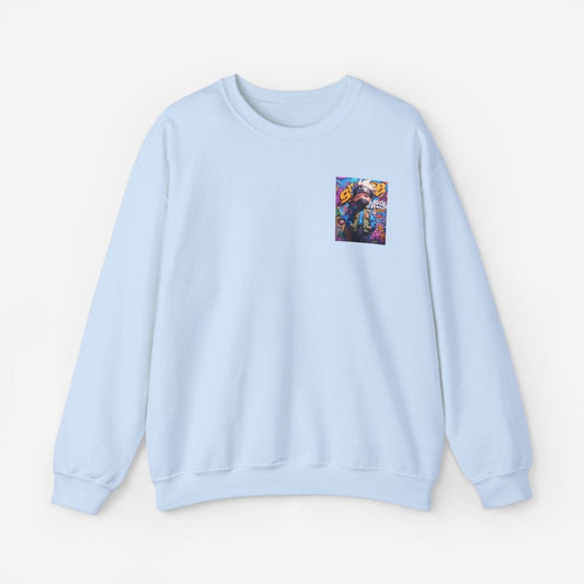 Anime both side Sweatshirt Crew neckDTGEmbroidery