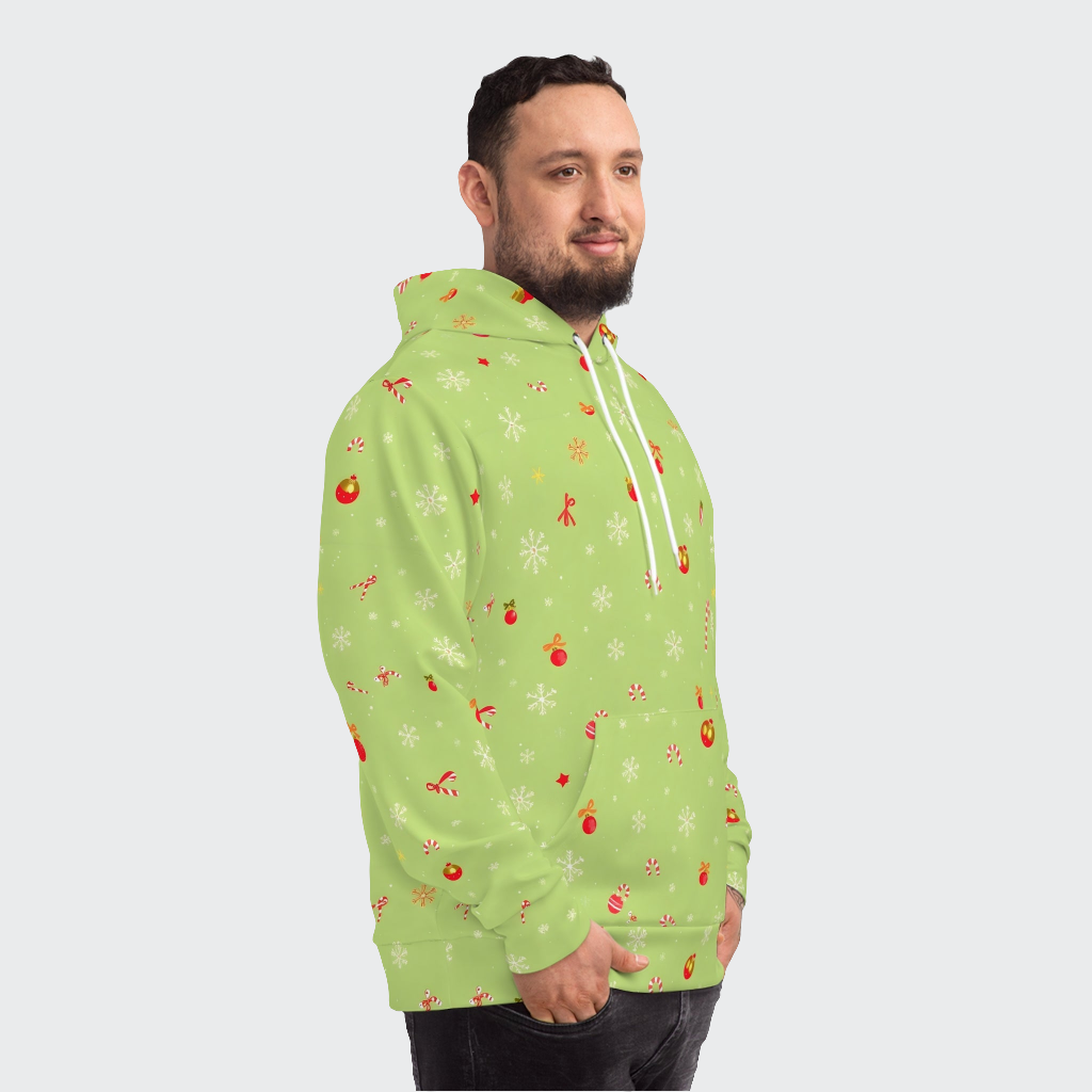 Christmas Green Pattern Fashion Hoodie 