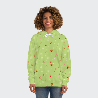 Christmas Green Pattern Fashion Hoodie 