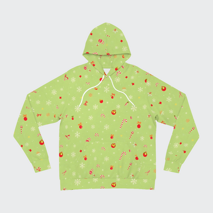 Christmas Green Pattern Fashion Hoodie 